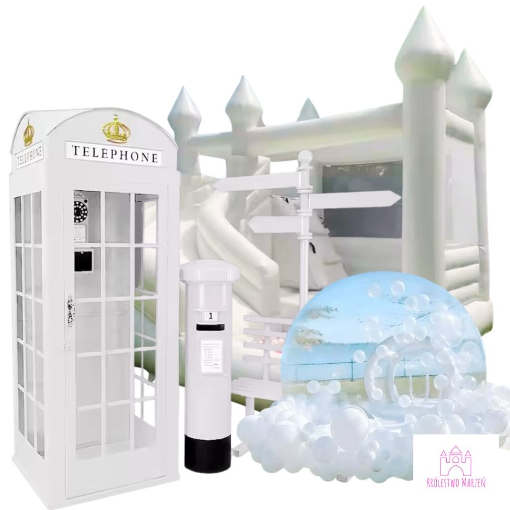 Zestaw atrakcji – zamek dmuchany, bubble house i budka - Biłgoraj